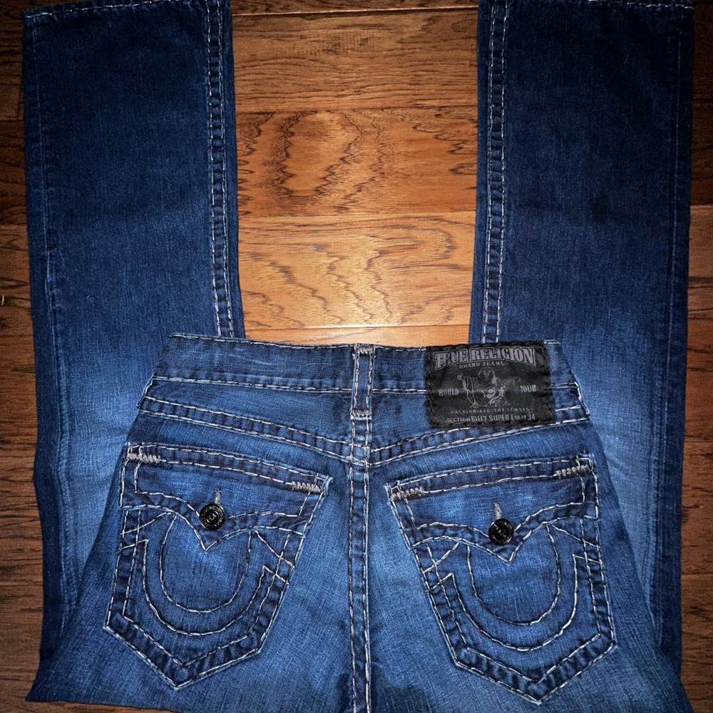 True Religion Dark Blue Bootcut Jeans